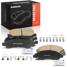 8 Pcs Front & Rear Ceramic Brake Pads with Hardware for 2010-2013 Acura ZDX