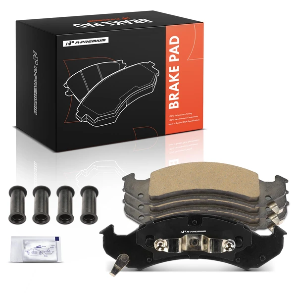 4 Pcs Front Ceramic Brake Pads with Hardware for Chevrolet Camaro 1994-1997 Buick