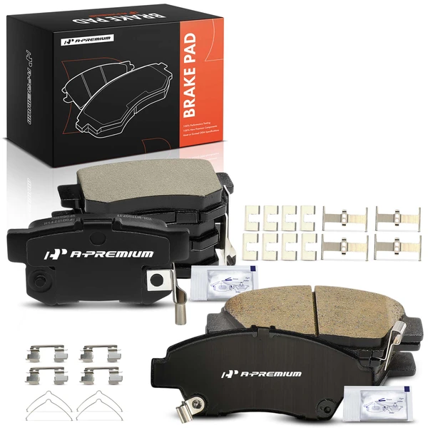 8 Pcs Front & Rear Ceramic Brake Pad for Honda CR-Z 2011-2015