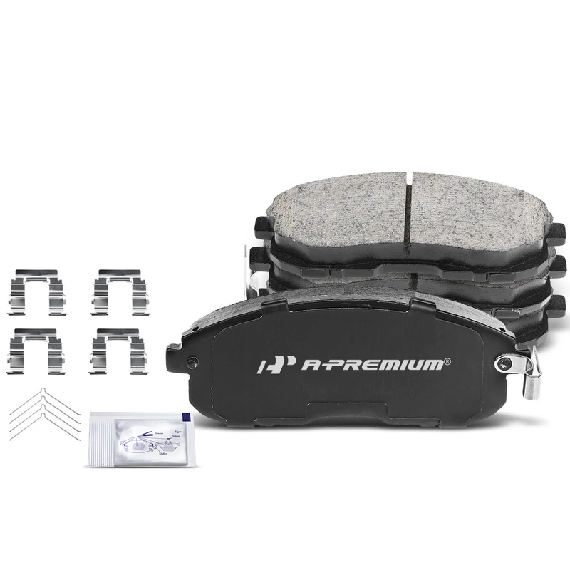 4 Pcs Front Ceramic Brake Pads with Sensor for 2008 Suzuki SX4