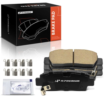 4 Pcs Rear Ceramic Brake Pads with Hardware