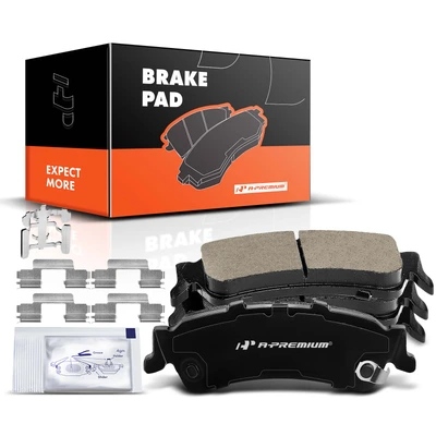 4 Pcs Rear Ceramic Brake Pads with Sensor