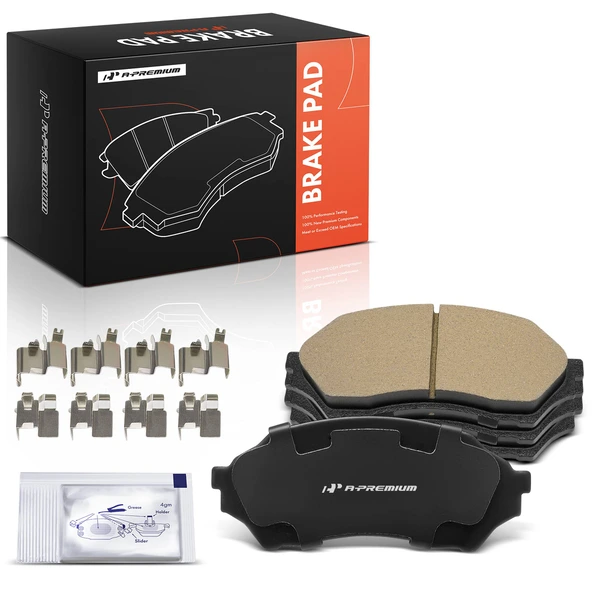 4 Pcs Front Ceramic Brake Pad for Mazda Protege 1999-2003 L4 1.6L