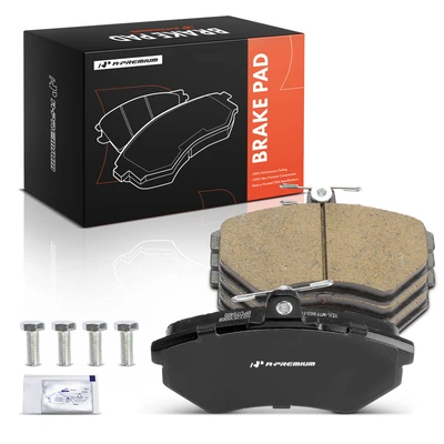 4 Pcs Front Ceramic Brake Pads with Hardware