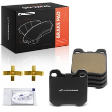 4 Pcs Rear Ceramic Brake Pads with Hardware
