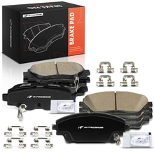 8 Pcs Front & Rear Ceramic Brake Pad for 2014-2018 Mazda 3