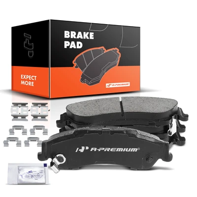4 Pcs Rear Ceramic Brake Pads with Sensor