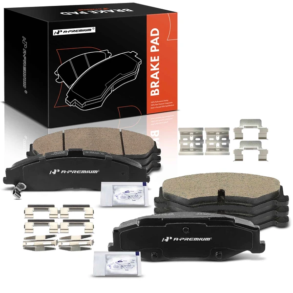 8 Pcs Front & Rear Ceramic Brake Pads for Cadillac XLR Chevrolet Corvette 1997-2013