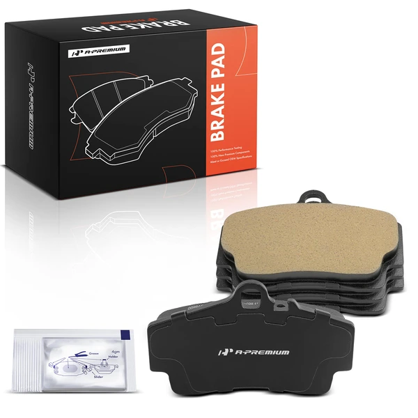 4 Pcs Rear Ceramic Brake Pad for Porsche 911 1998-2002 Boxster 1997-2006 Cayman