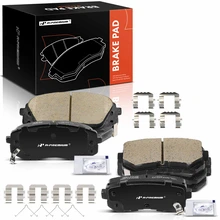 8 Pcs Front & Rear Ceramic Brake Pads for 2021-2022 Kia Seltos