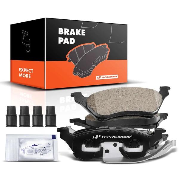 4 Pcs Rear Ceramic Brake Pads for 2001-2007 Dodge Caravan