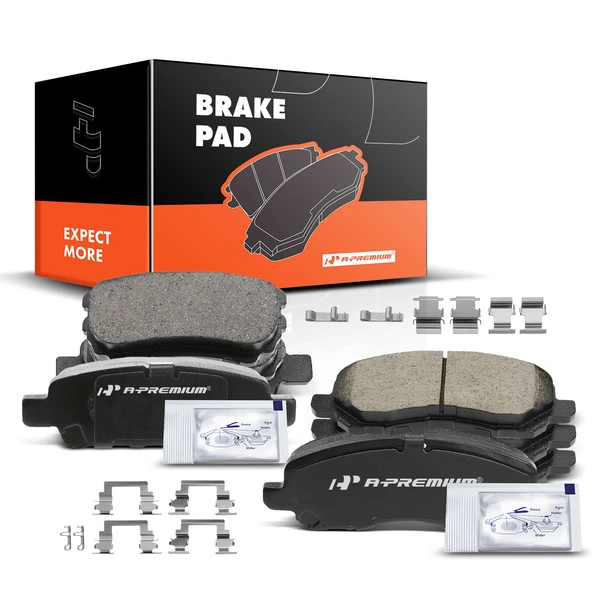 8 Pcs Front & Rear Ceramic Brake Pads for 2008-2014 Dodge Avenger