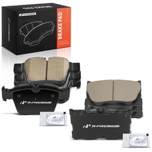 8 Pcs Front & Rear Ceramic Brake Pads with Hardware