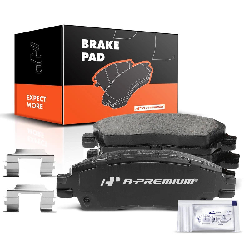 4 Pcs Rear Ceramic Brake Pads with Sensor for 2007 Buick Rainier