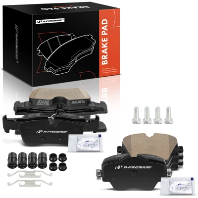 8 Pcs Front & Rear Ceramic Brake Pads