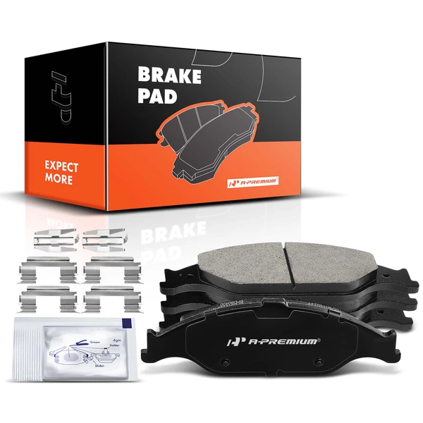 4 Pcs Front Driver & Passenger Ceramic Brake Pads for 1999-2004 Ford Mustang