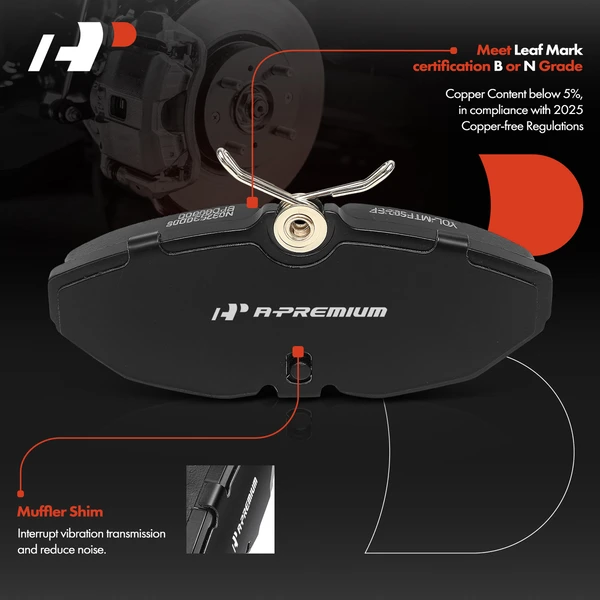 4 Pcs Rear Ceramic Brake Pad for 2000 Saturn LS