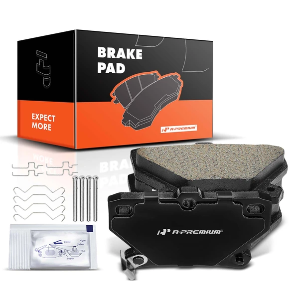 4 Pcs Rear Ceramic Brake Pads with Sensor for 2005-2006 Toyota Corolla