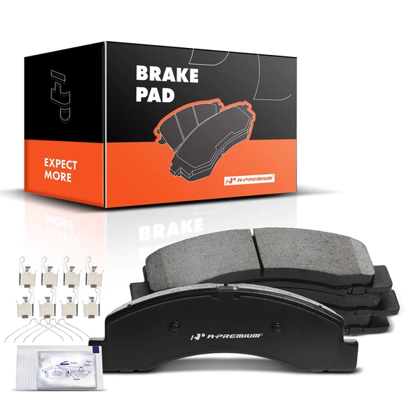 4 Pcs Front Ceramic Brake Pads for 1999-2004 Ford F-250 Super Duty