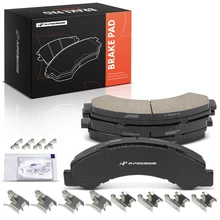 4 Pcs Front Ceramic Brake Pads with Hardware for 1998-2010 GMC W4500 Forward
