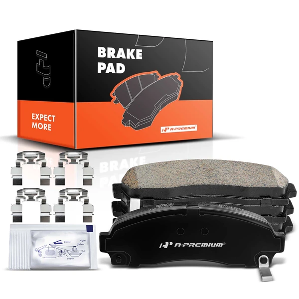 4 Pcs Front Ceramic Brake Pads with Sensor for Ford Ranger Explorer Mazda B2300