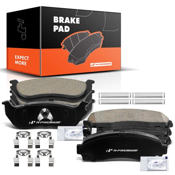 8 Pcs Front & Rear Ceramic Brake Pads for 2002-2005 Mercury Mountaineer