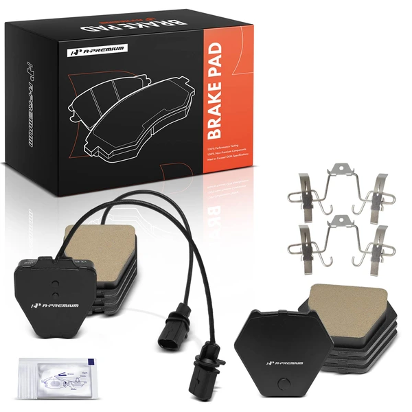 8 Pcs Front Ceramic Brake Pad for Audi A4 1999-2004 A6 2000-2004