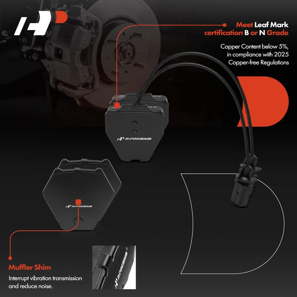 8 Pcs Front Ceramic Brake Pad for Audi A4 1999-2004 A6 2000-2004