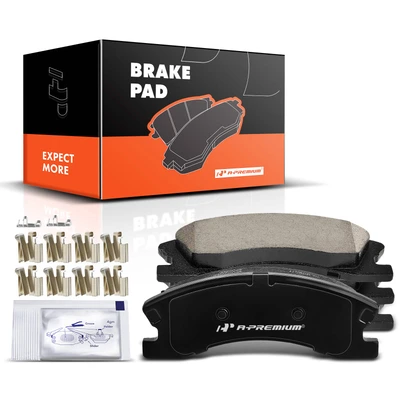 4 Pcs Front Driver & Passenger Ceramic Brake Pads