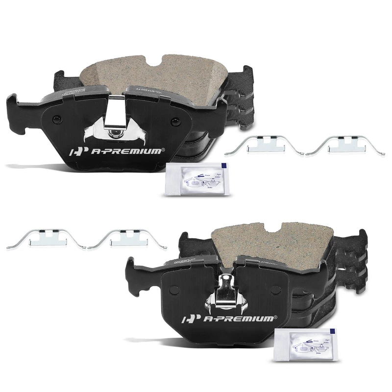 8 Pcs Front & Rear Ceramic Brake Pads for BMW Z4 E85 2006-2008 330i E46 2001-2005 M3