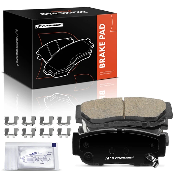 4 Pcs Rear Ceramic Brake Pads for Hyundai Entourage Kia Sedona Sorento 2003-2009