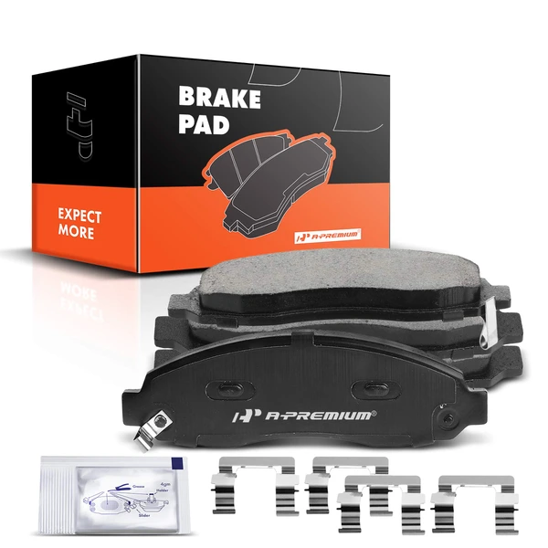 4 Pcs Front Ceramic Brake Pads with Sensor for Dodge Dakota 2003-2004