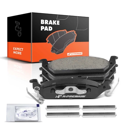 4 Pcs Rear Ceramic Brake Pads with Sensor