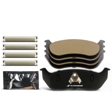 4 Pcs Rear Ceramic Brake Pads with Hardware & Rear Disc for 2003 Jeep TJ