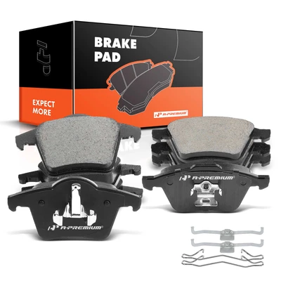 8 Pcs Front & Rear Ceramic Brake Pads
