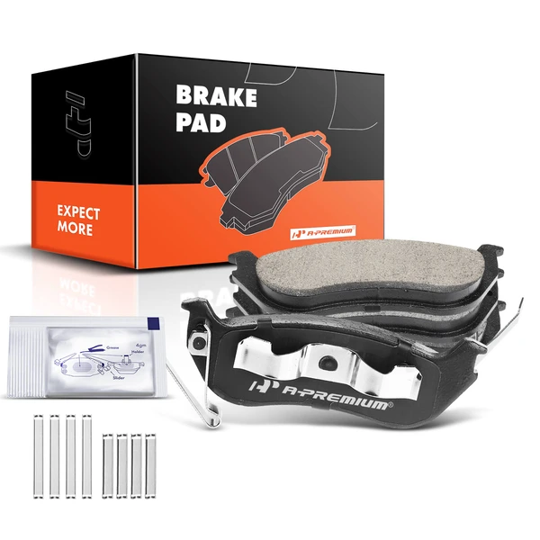 4 Pcs Rear Ceramic Brake Pads with Sensor for 2003-2007 Jeep Liberty