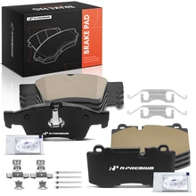 8 Pcs Front & Rear Ceramic Brake Pads with Hardware for 2007-2010 Mercedes-Benz CL600