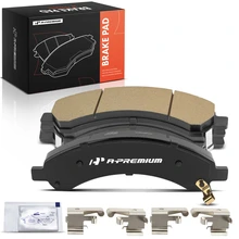 4 Pcs Rear Ceramic Brake Pads with Hardware
