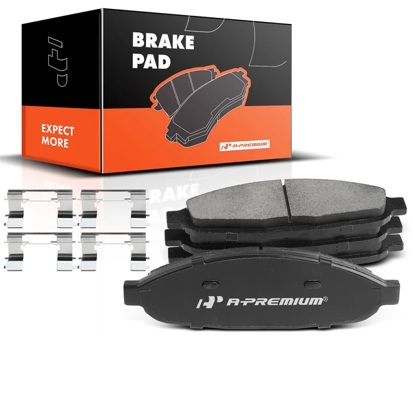 4 Pcs Front Driver & Passenger Ceramic Brake Pads for 2004-2008 Chrysler Pacifica