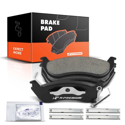 4 Pcs Rear Ceramic Brake Pads with Sensor