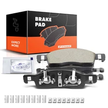 4 Pcs Front Ceramic Brake Pads with Sensor for 2003-2006 Lincoln Navigator