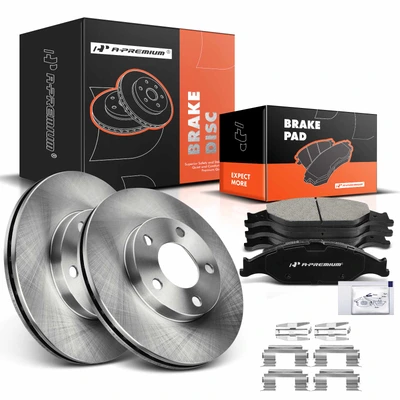 Front Disc Brake Rotors & Ceramic Brake Pads