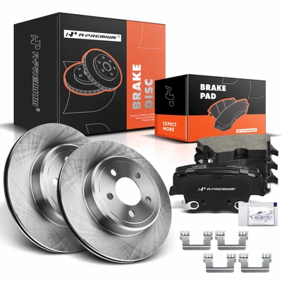 Rear Disc Brake Rotors & Ceramic Brake Pads