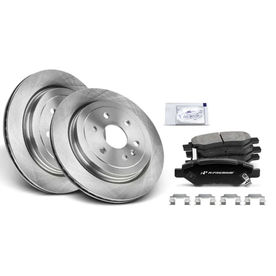 Rear Disc Brake Rotors & Ceramic Brake Pads