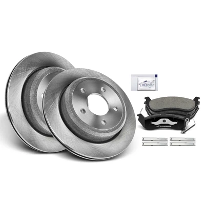 Rear Disc Brake Rotors & Ceramic Brake Pads