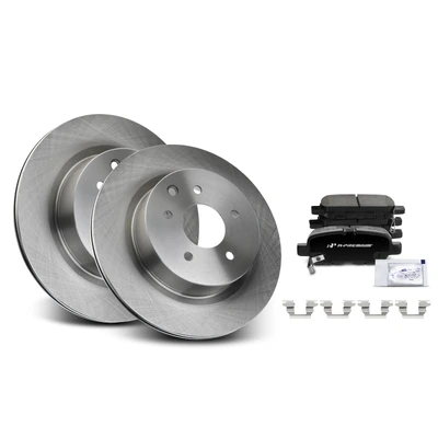 Rear Disc Brake Rotors & Ceramic Brake Pads