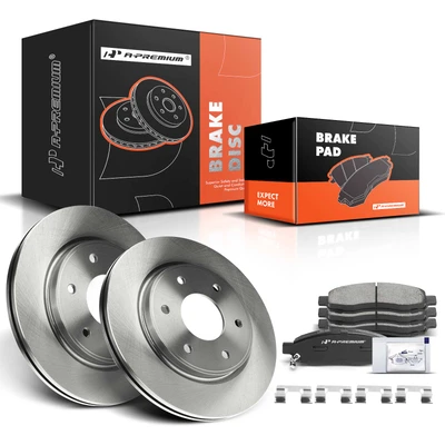 Front Disc Brake Rotors & Ceramic Brake Pads