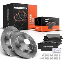 Brake Rotor + Brake Pad, Set of 6, Rear Driver & Passenger, A-Premium APBRPR449