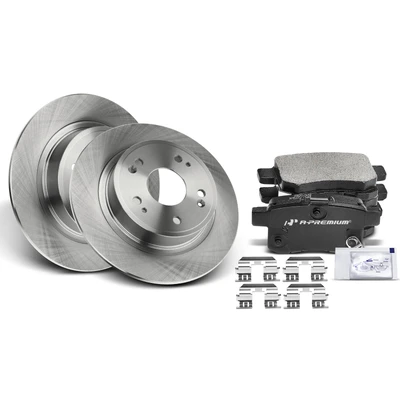 Rear Disc Brake Rotors & Ceramic Brake Pads