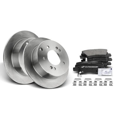 Rear Disc Brake Rotors & Ceramic Brake Pads